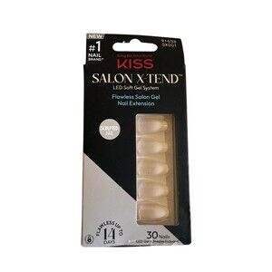 Kiss Salon X-Tend LED Soft Gel System 30 Ct SXD01 91633 Sculped nail 30 Nails